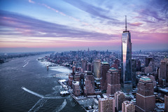 Manhattan Greenwich. Hudson River