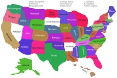 USA States Map