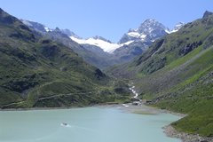 Silvretta Reservoir Austria, Piz Buin